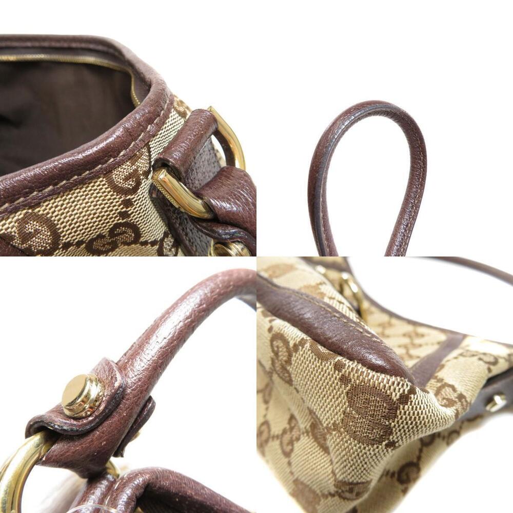 Gucci Beige GG Canvas Abbey D Ring Shoulder Bag brown leather - Picture 9 of 11